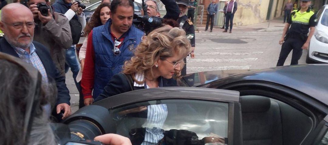 Rosa Cárdenas durante su paso por el Juzgado el pasado mes de junio.