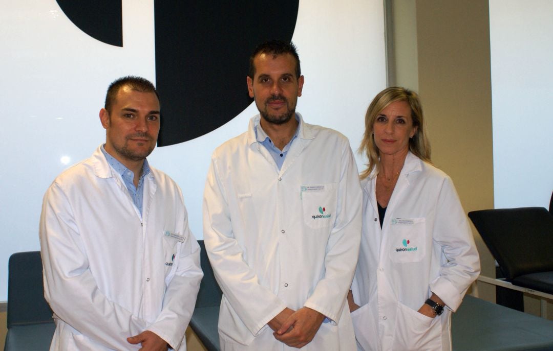 Equipo de la unidad de mano y miembro superior de Quirónsalud Valencia