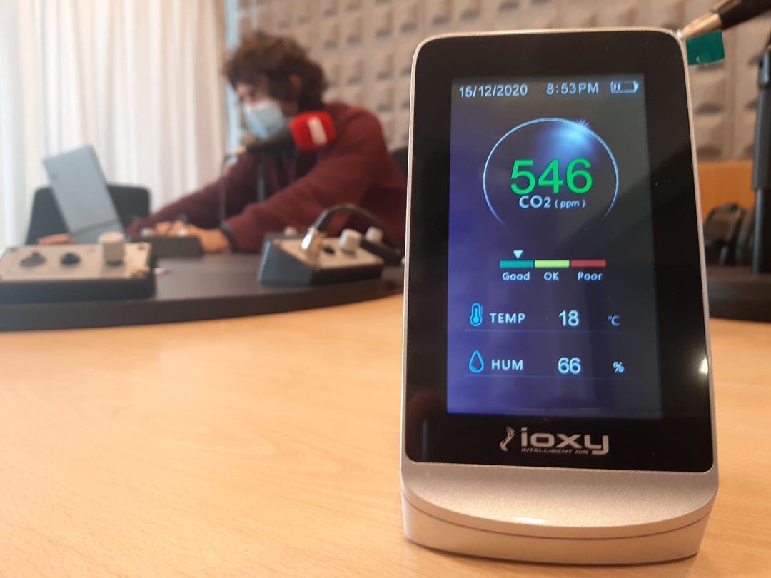 Imagen de uno de los medidores de la calidad del aire