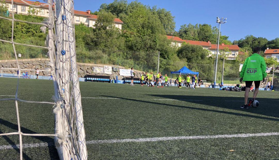 Imagen de un partido de la Donosti Cup de este año 