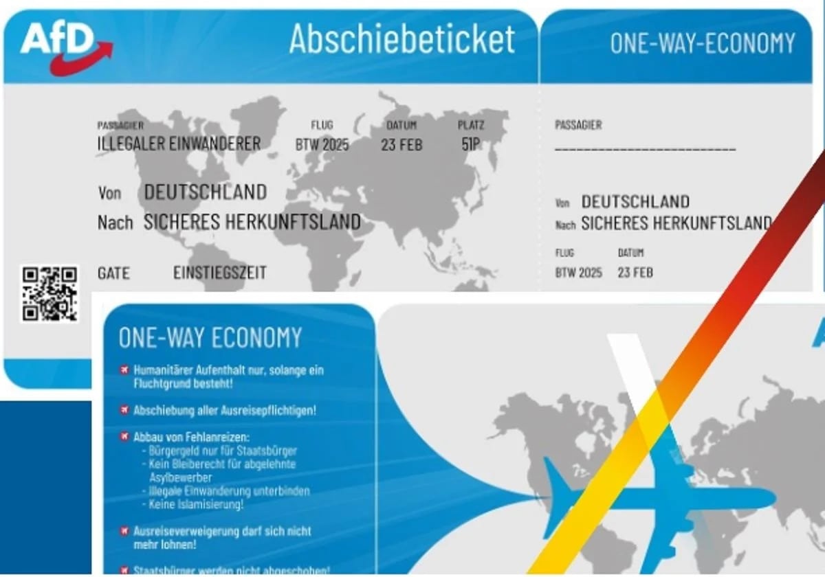 Los billetes de avión de AfD