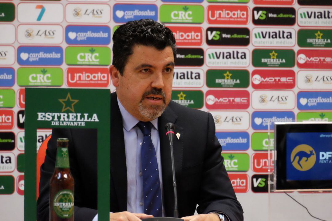 Txema Almela, presidente del Real Murcia