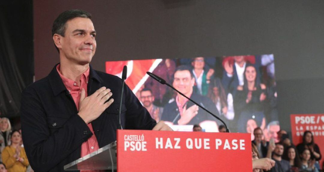 Pedro Sánchez inició este viernes la campaña electoral en Castelló