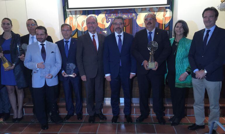 Los galardonados con el Nazareno del Año 2015 de SER Málaga