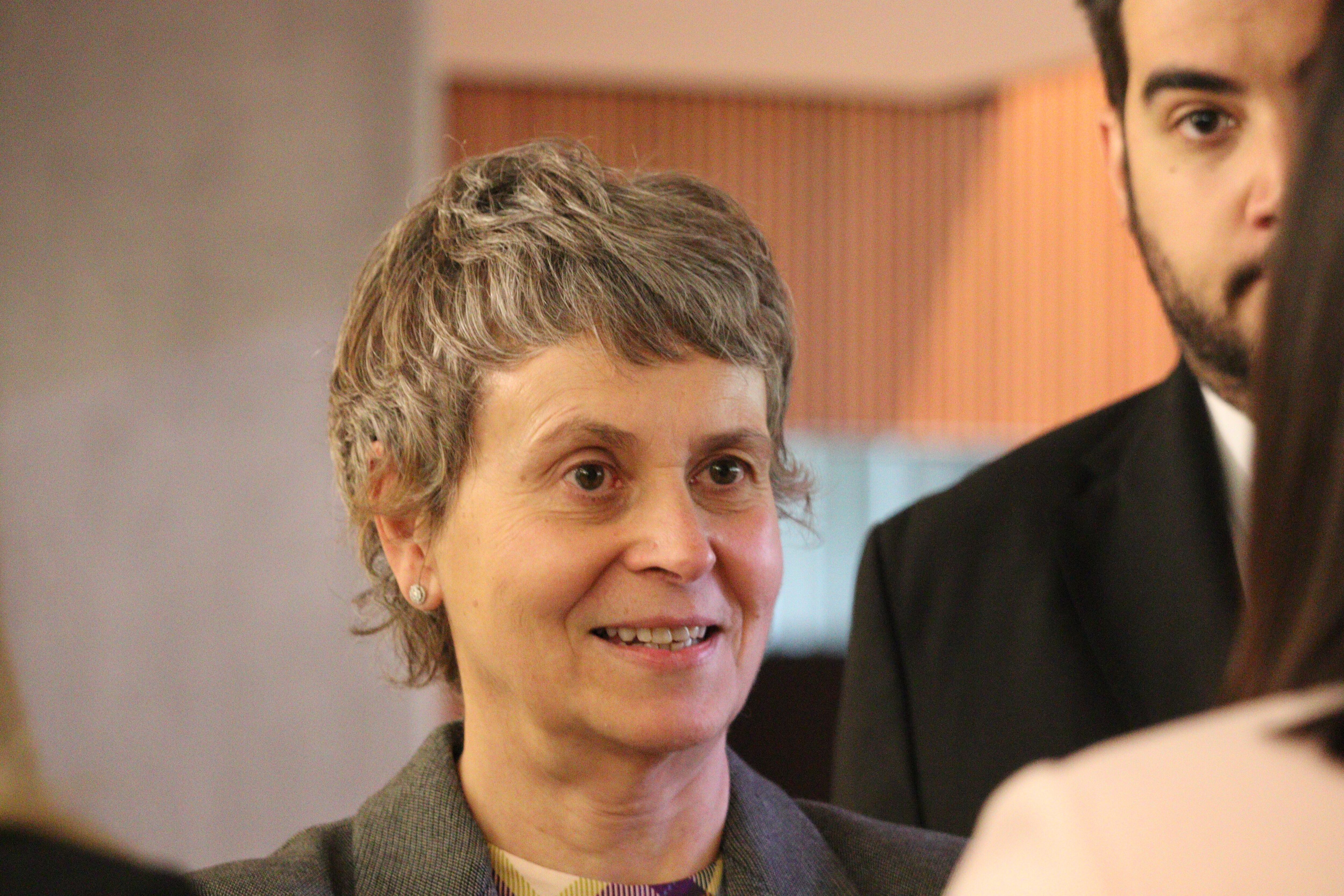 La presidenta suplent del grup parlamentari socialdemòcrata, Susanna Vela, al Consell General.