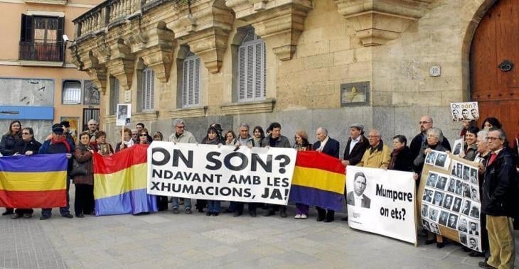 Memòria de Mallorca manifestándose. Imagen de archivo.