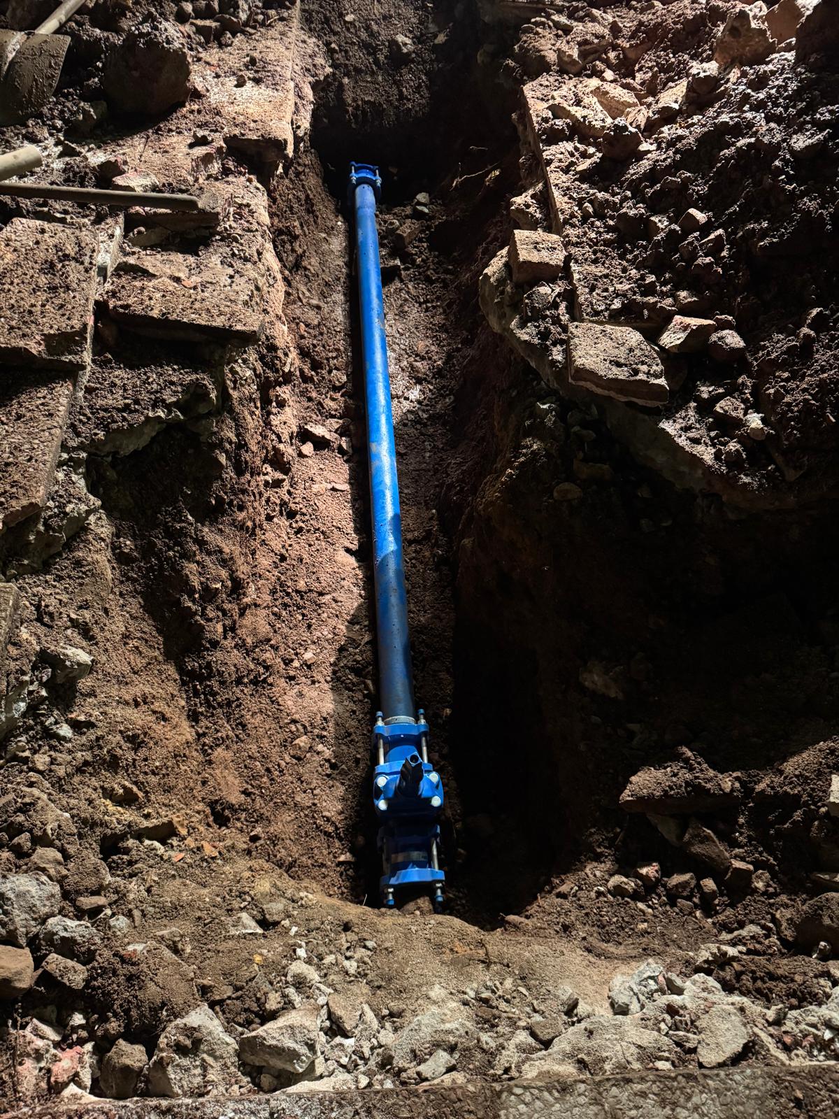 Rotura de red de agua en Puertollano