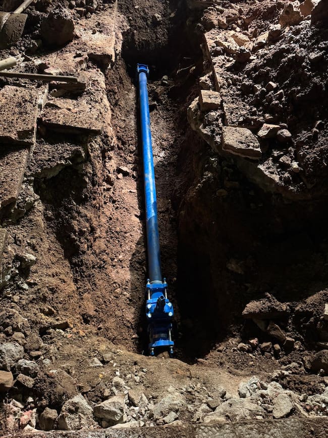 Rotura de red de agua en Puertollano