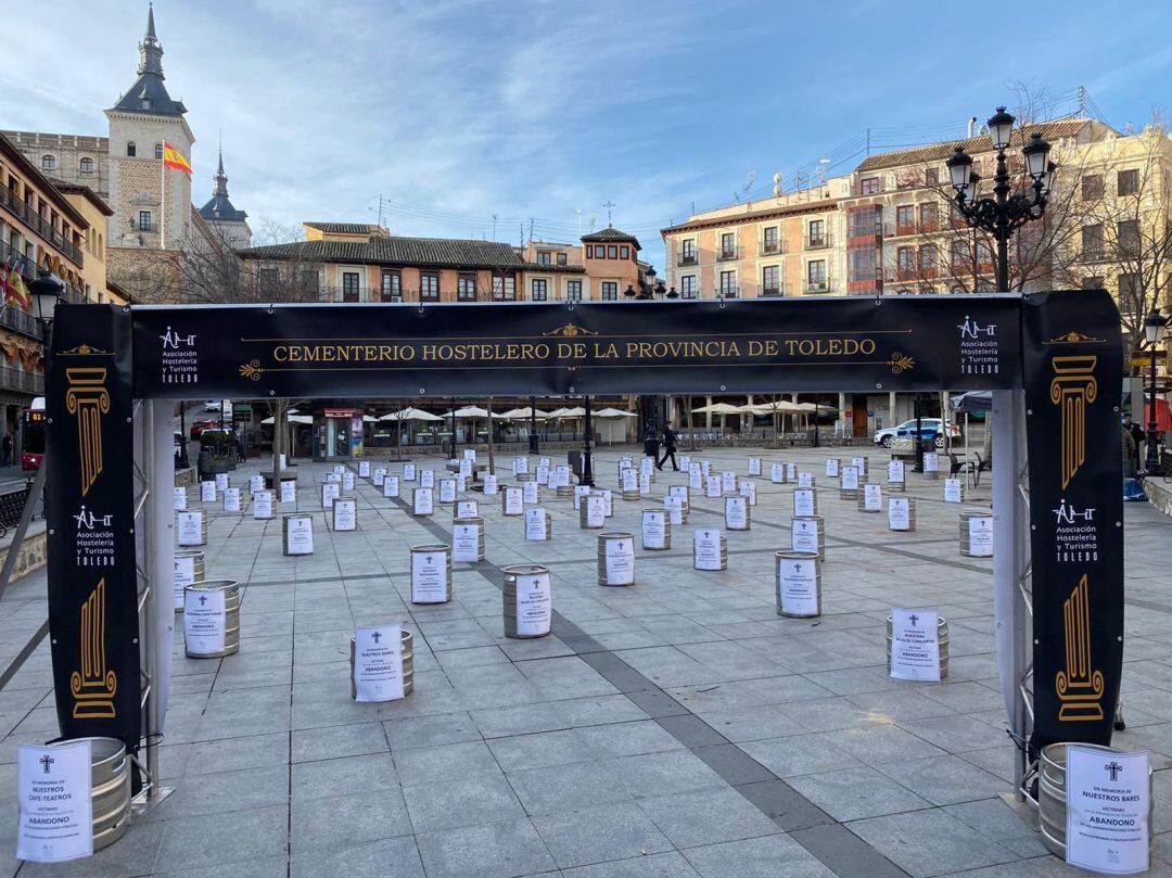 Los hosteleros toledanos han vuelto a concentrarse