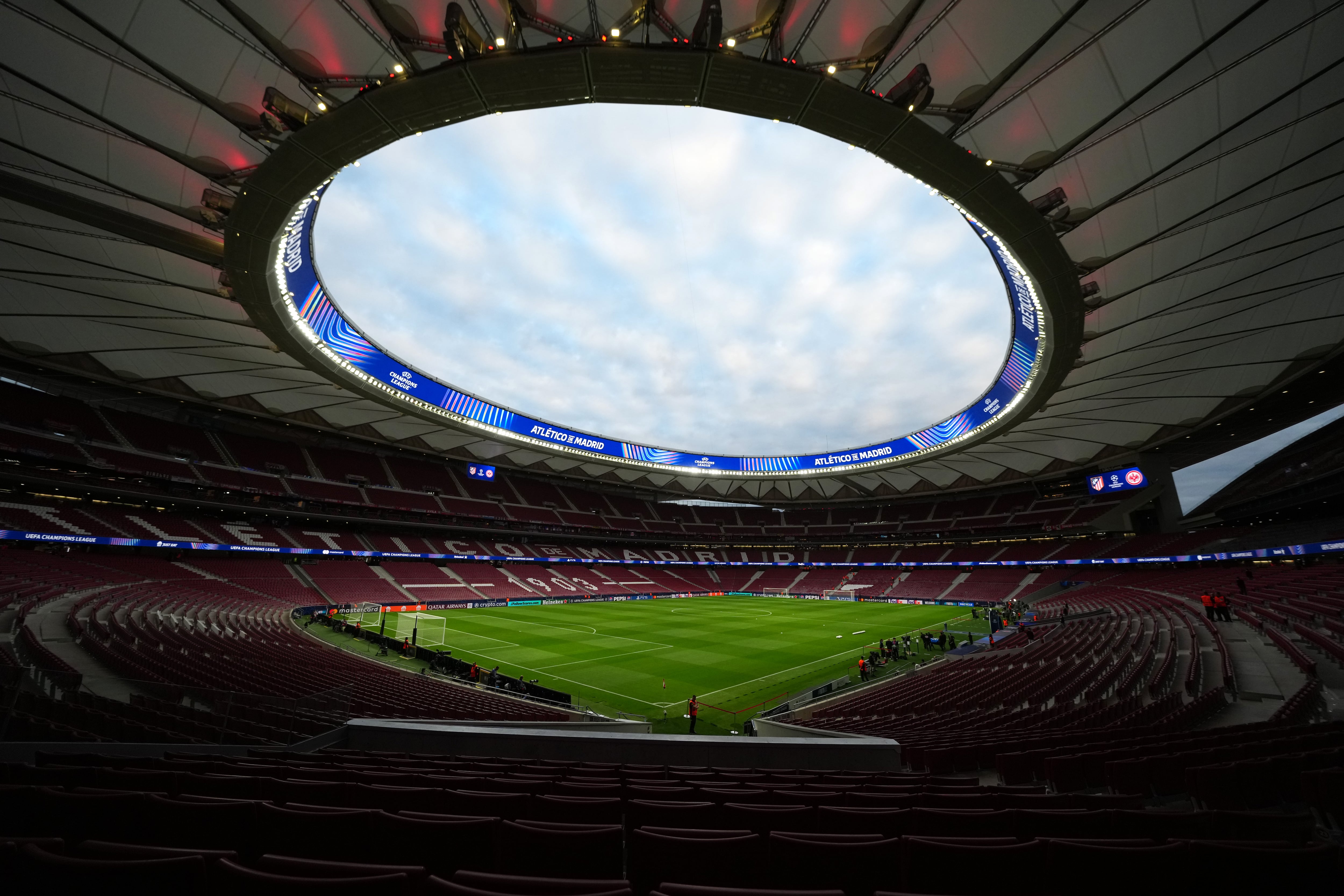 Fotografía panorámica del estadio Metropolitano (Getty Images).