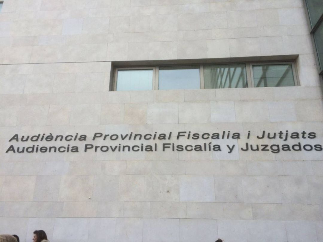 Fachada de la audiencia provincial de Valencia