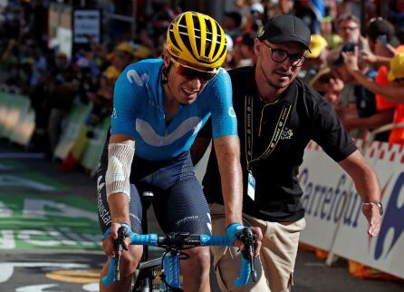 Landa llega exhausto a Alpe d´Huez