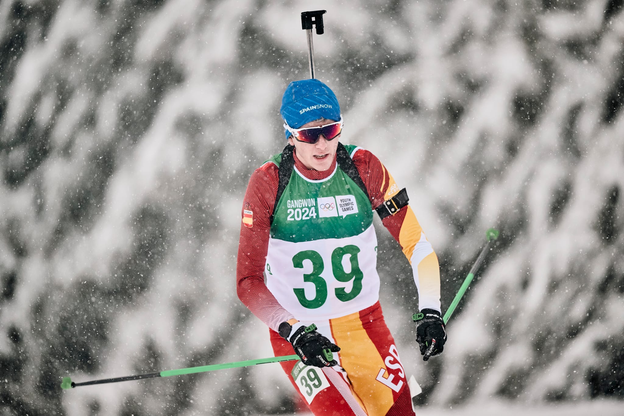 Rodrigo Azábal durante una competición