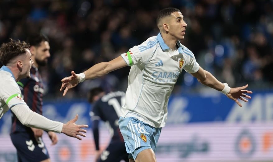 El Yamiq volvió a vestir la camiseta del Real Zaragoza ante el Éibar