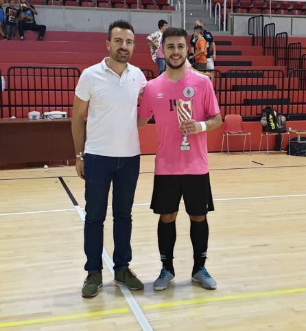 Tico con el edil de Deportes de Elda