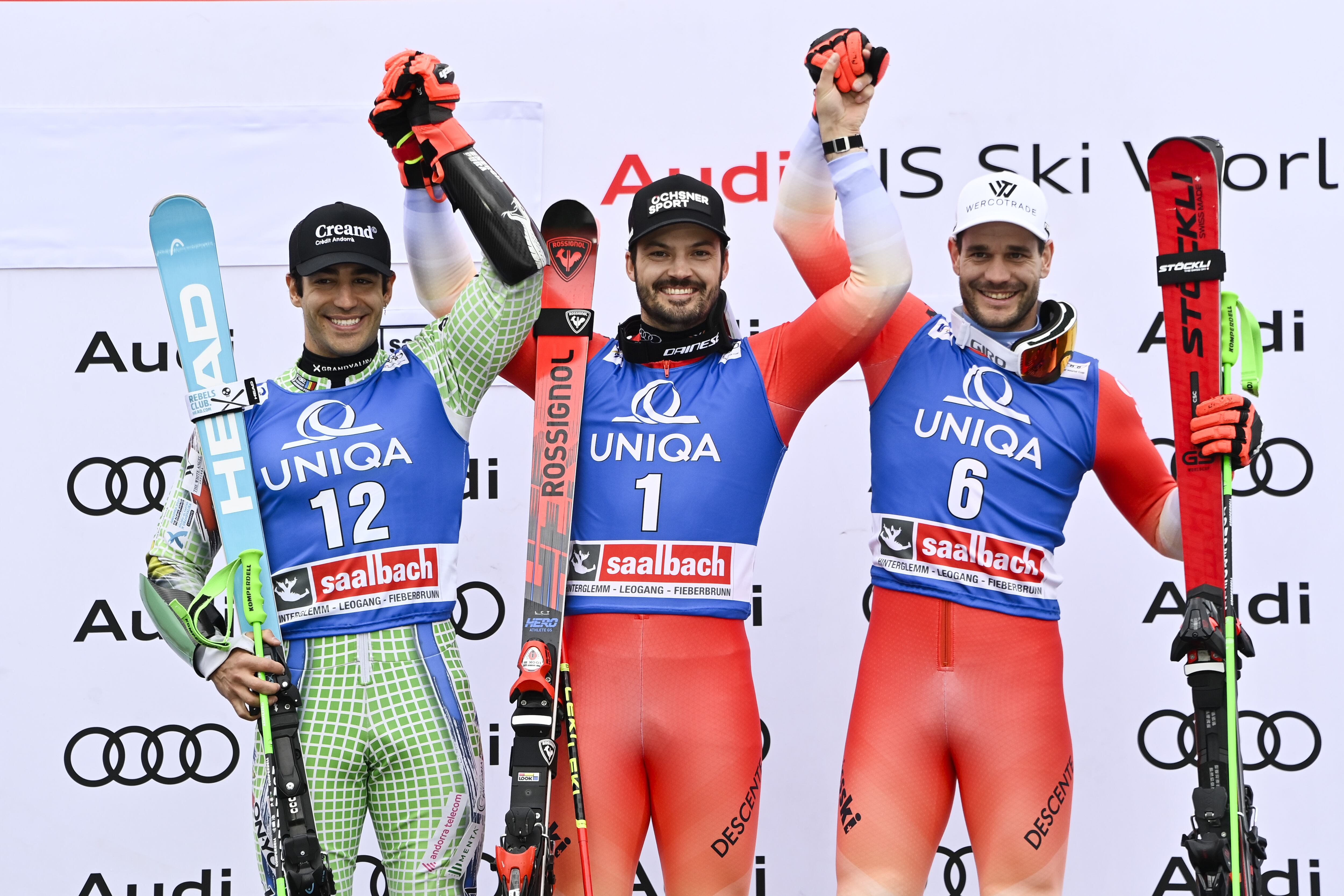 Joan Verdú al podi de Saalbach (Àustria)