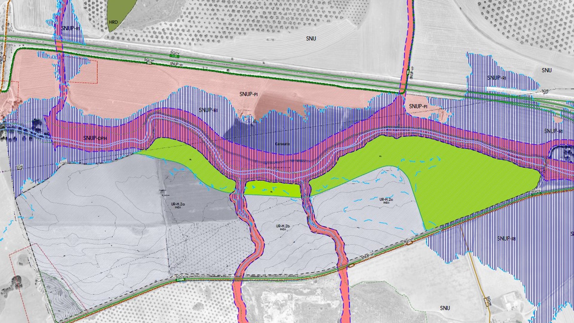Detalle del Polígono Caracate de Archidona recogido en el nuevo PGOU
