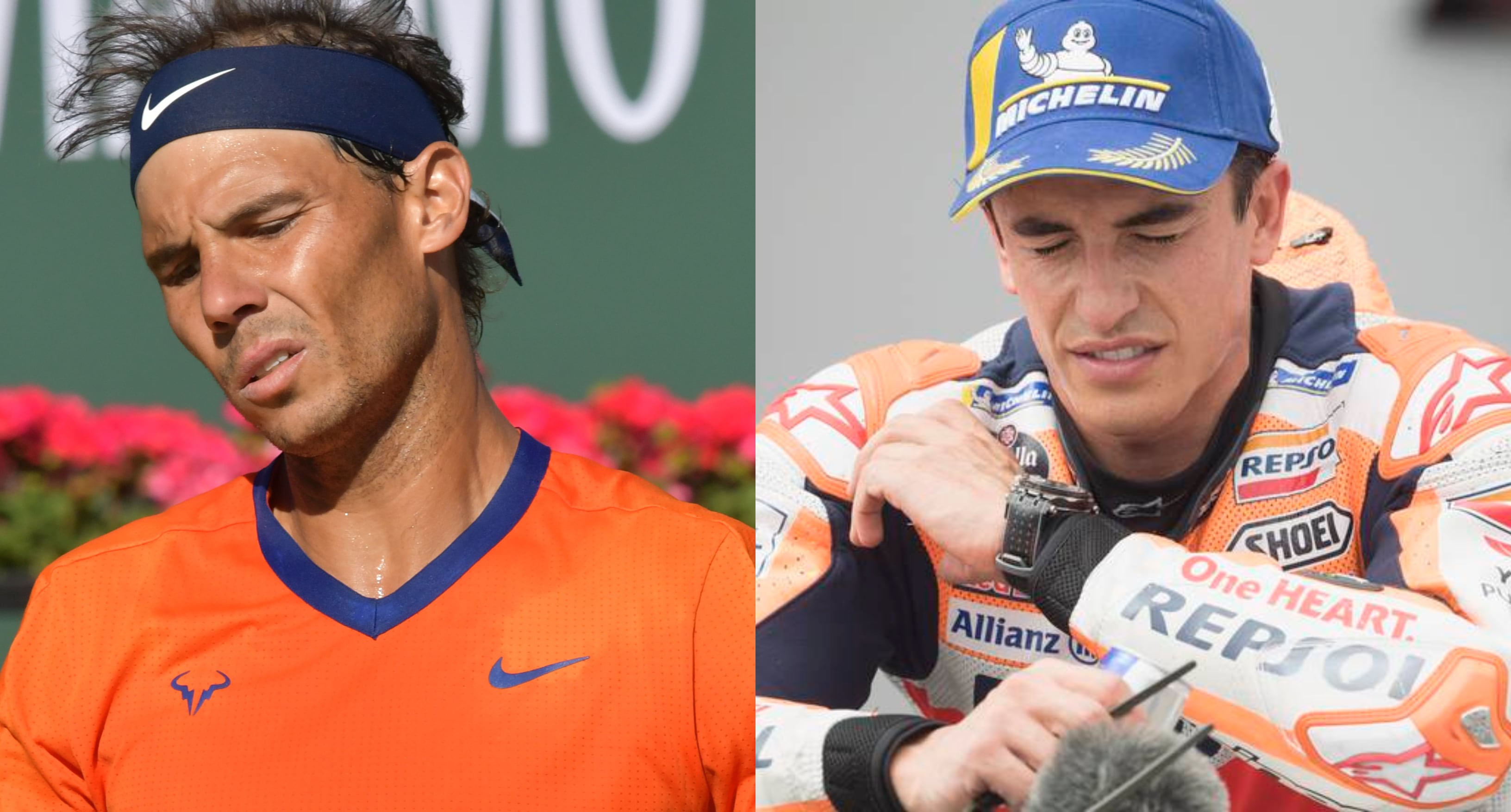 Rafa Nadal y Marc Márquez estarán alejados durante un tiempo de la máxima competición