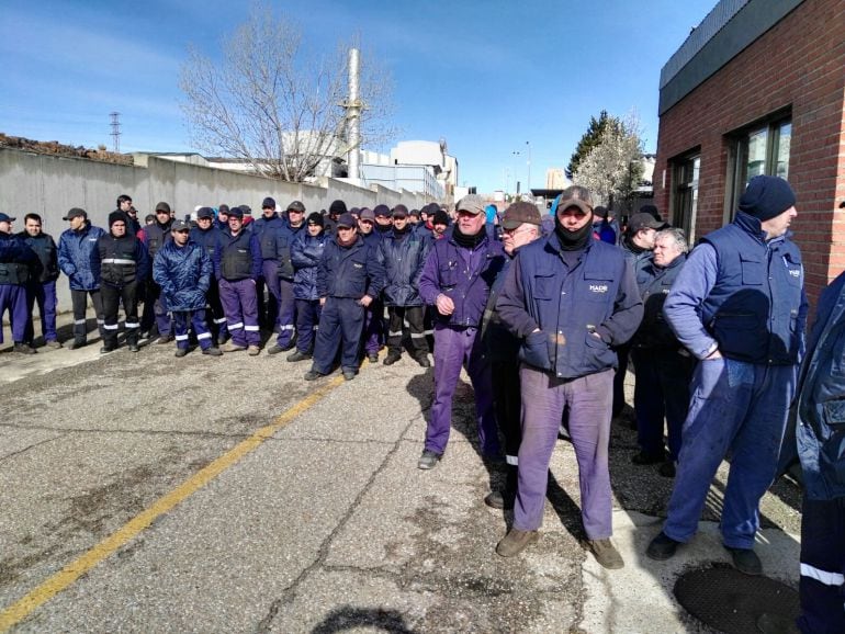 Una de las protestas de los trabajadores de Made