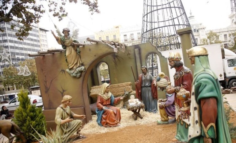 Nacimiento de la plaza del Ayuntamiento