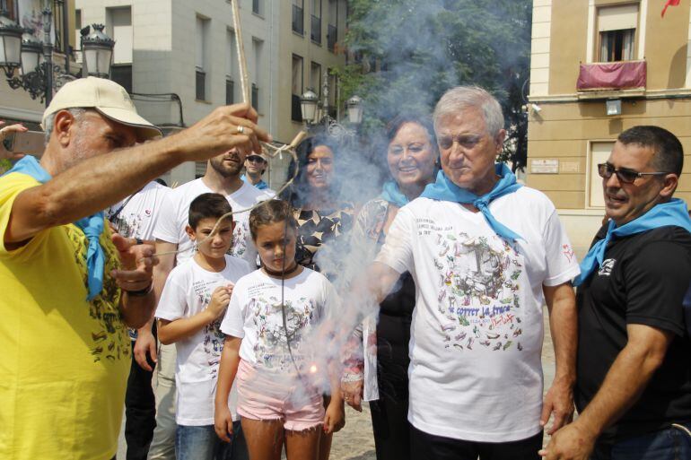 A partir de la una del mediodía tendrá lugar la Traca y la suelta del globo aerostático en honor a la santísima Virgen de la Salud desde la Plaza Mayor