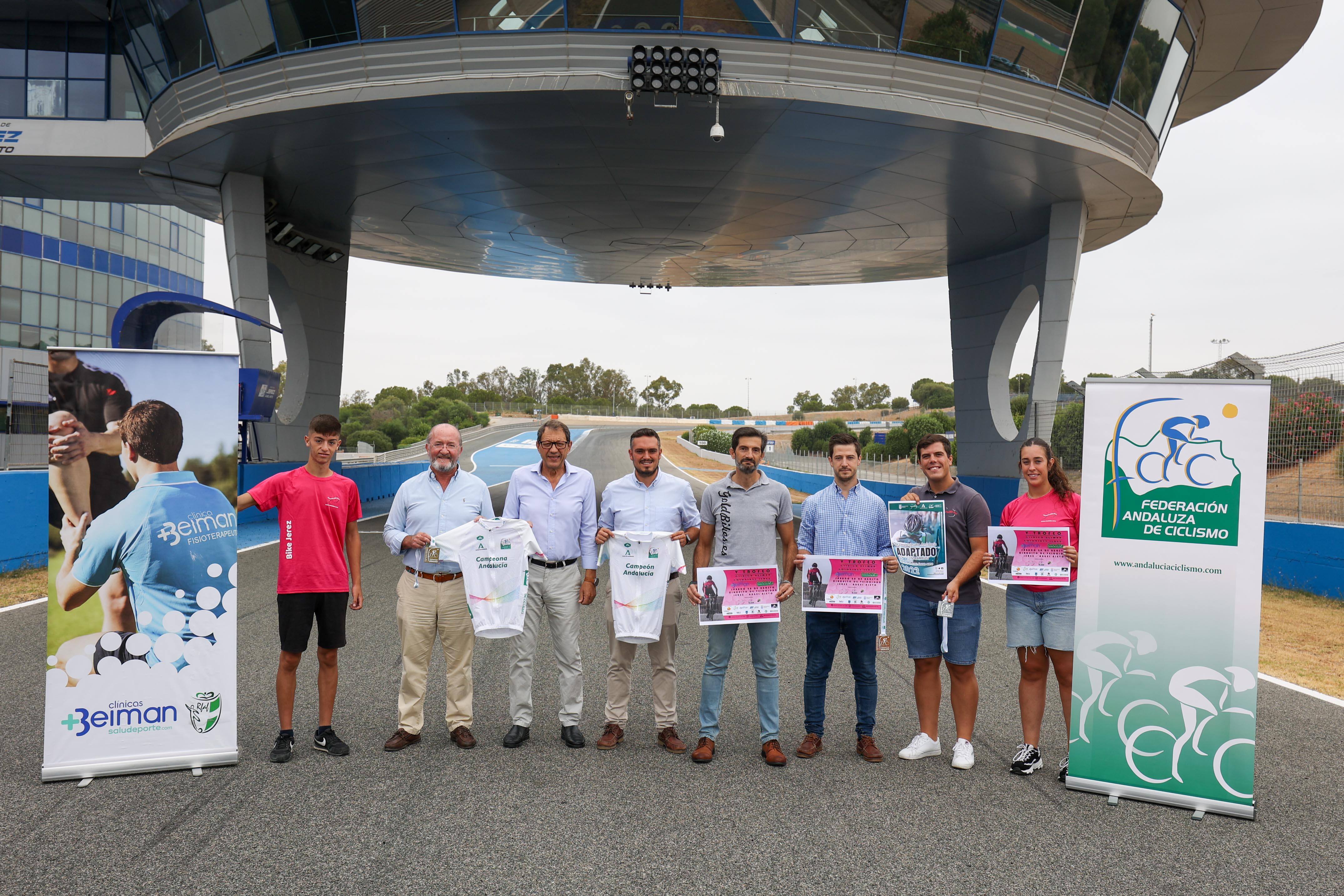 Presentación Campeonato de Andalucía de Ciclismo Adaptado 2022 en el Circuito de Jerez.