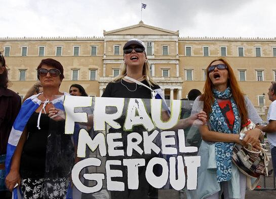 Más de 7.000 polícías han blindado la capital helena ante la visita de Merkel. REUTERS/Yannis Behrakis