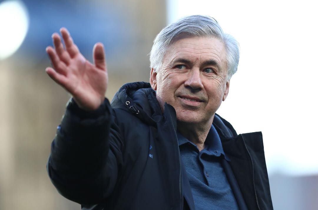 Carlo Ancelotti en sus últimos días en el Everton