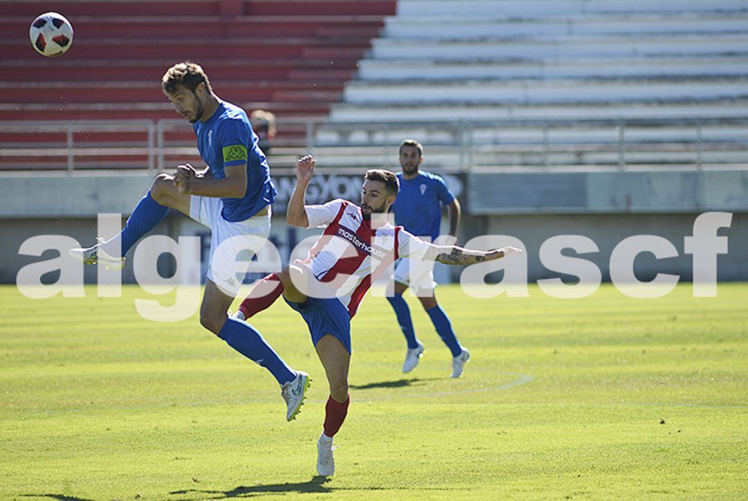 Un momento del partido.