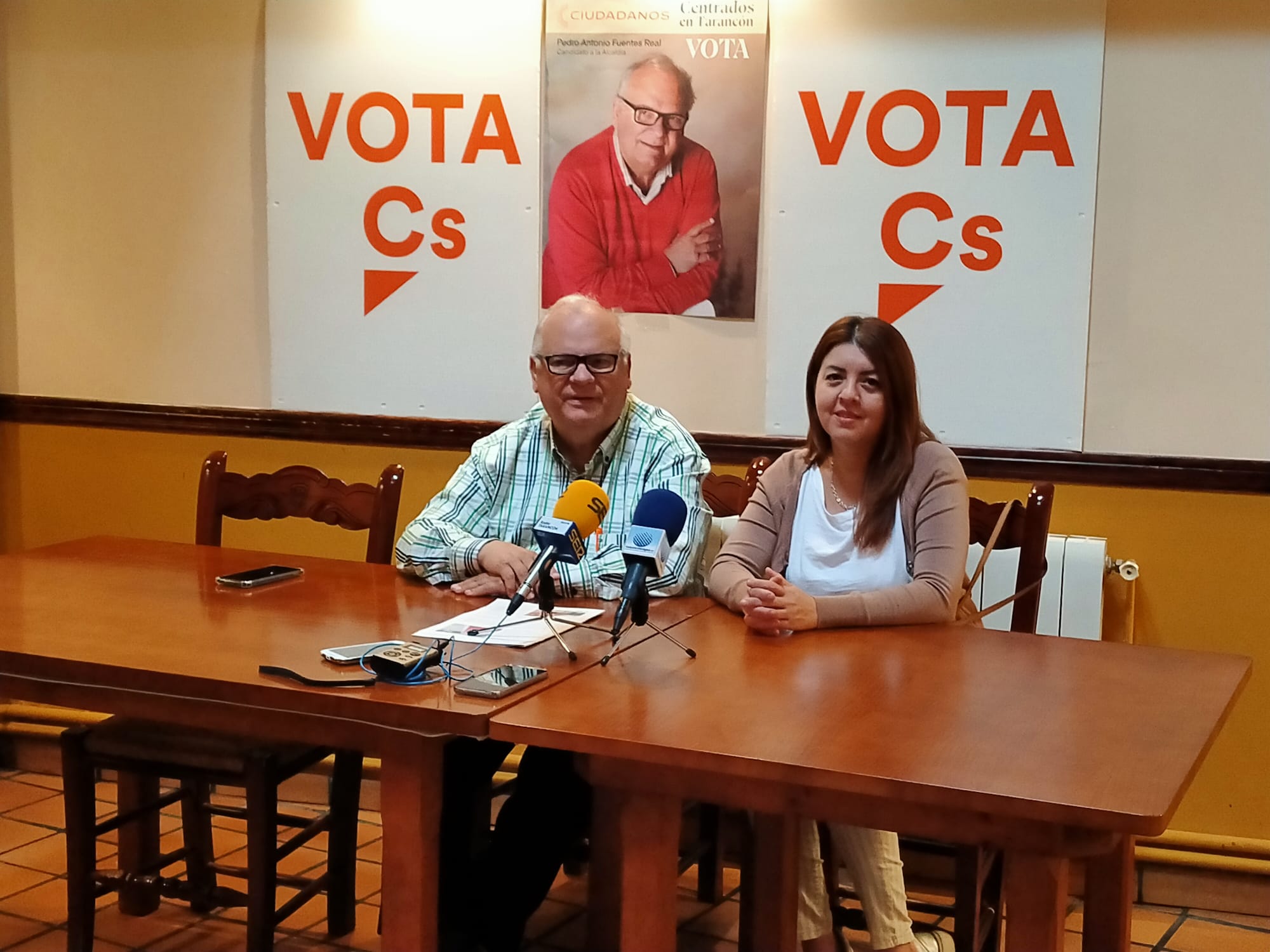 Pedro Antonio Fuentes y Karla García, números uno y cuatro de la candidatura de Ciudadanos en las Elecciones Municipales de Tarancón 2023