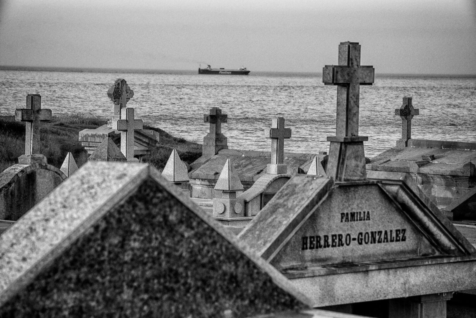 Vista parcial del cementerio de Ballena, en Castro Urdiales