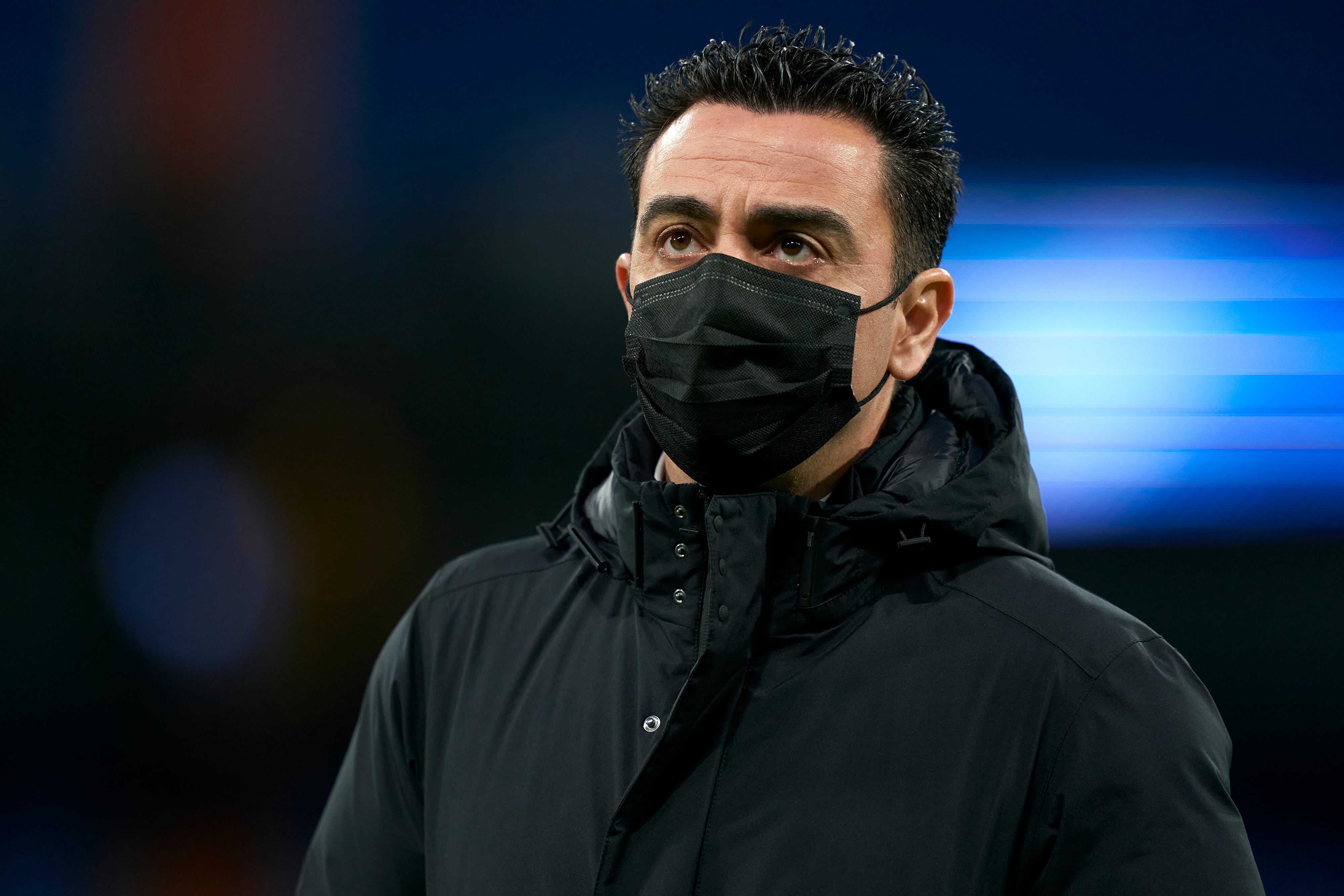 Xavi Hernandez, entrenador del FC Barcelona, antes del Clásico