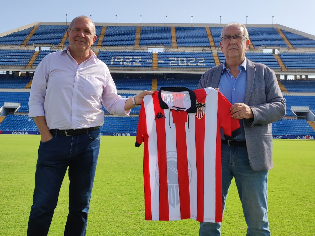 Manolo Jiménez y Quique Hernández presentan el partido de las Leyendas del Hércules