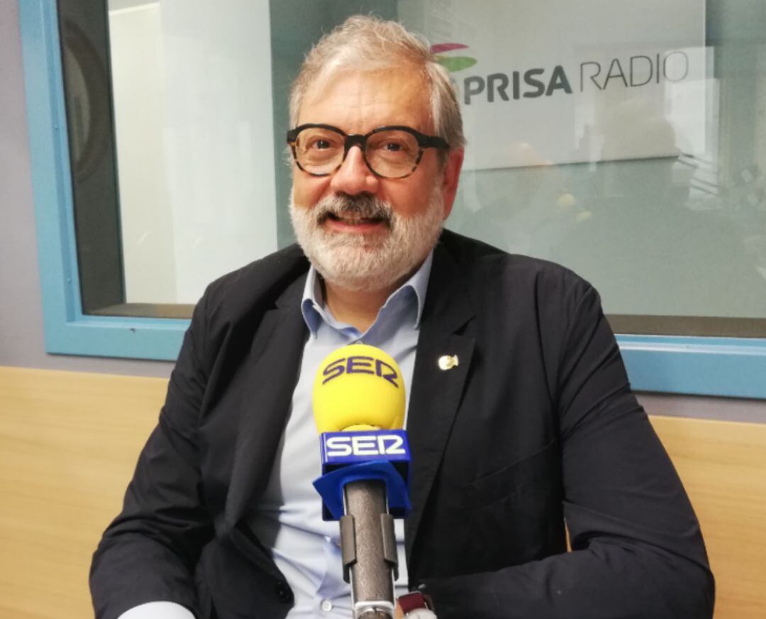 Un moment de l'entrevista de Fèlix Larrosa al programa "Soroll" de Ràdio Lleida d'aquest divendres, 14 de juny.