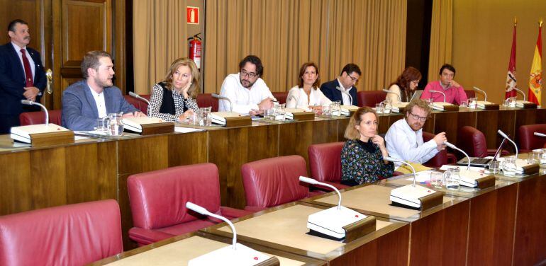 Grupo municipal socialista este jueves en el pleno del ayuntamiento de Albacete