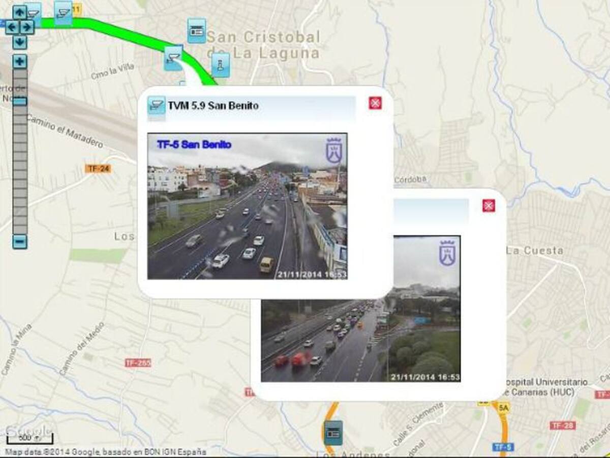 La lluvia colapsa la TF-5