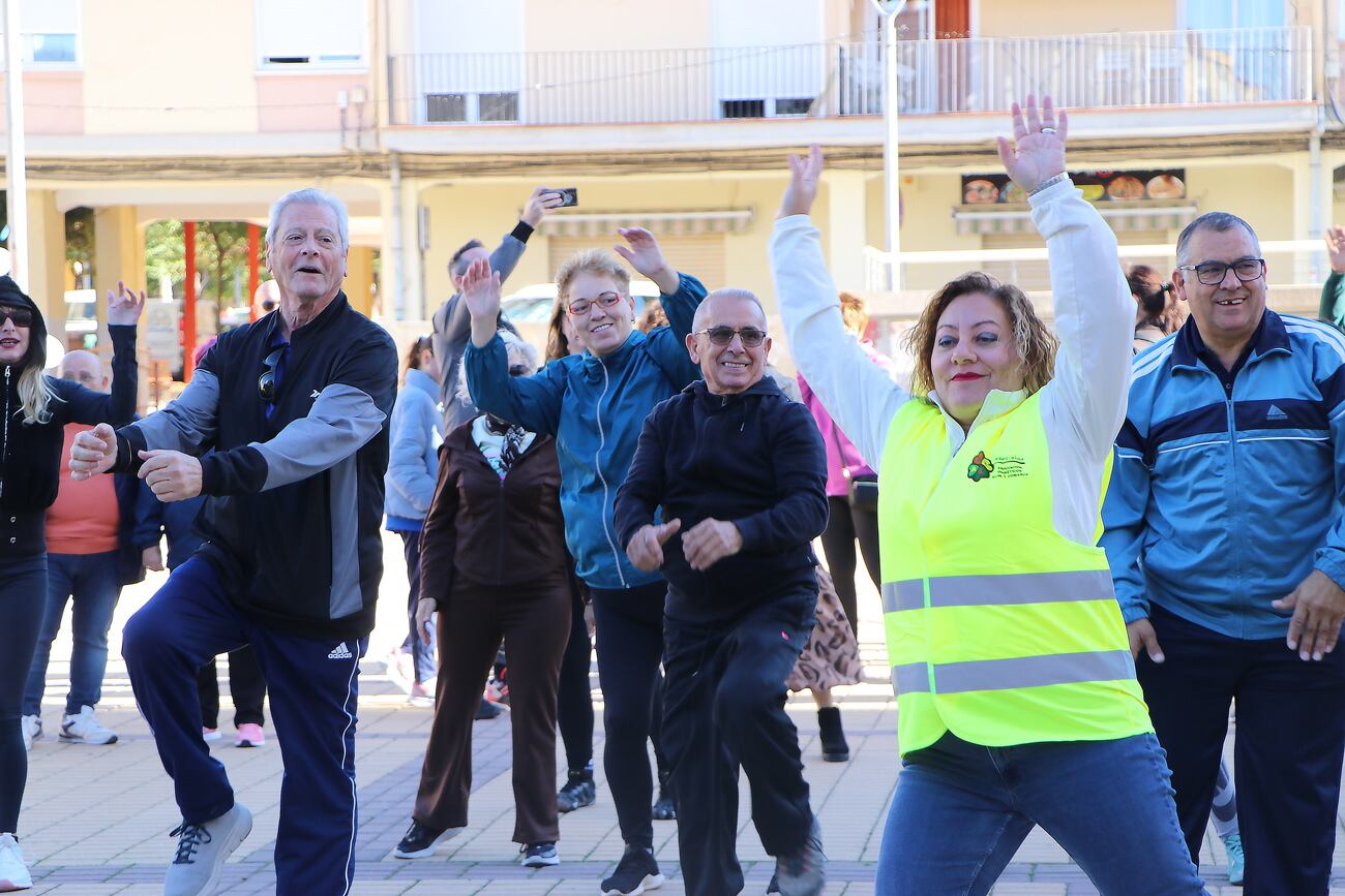 Antes de la marcha se ha hecho un calentamiento