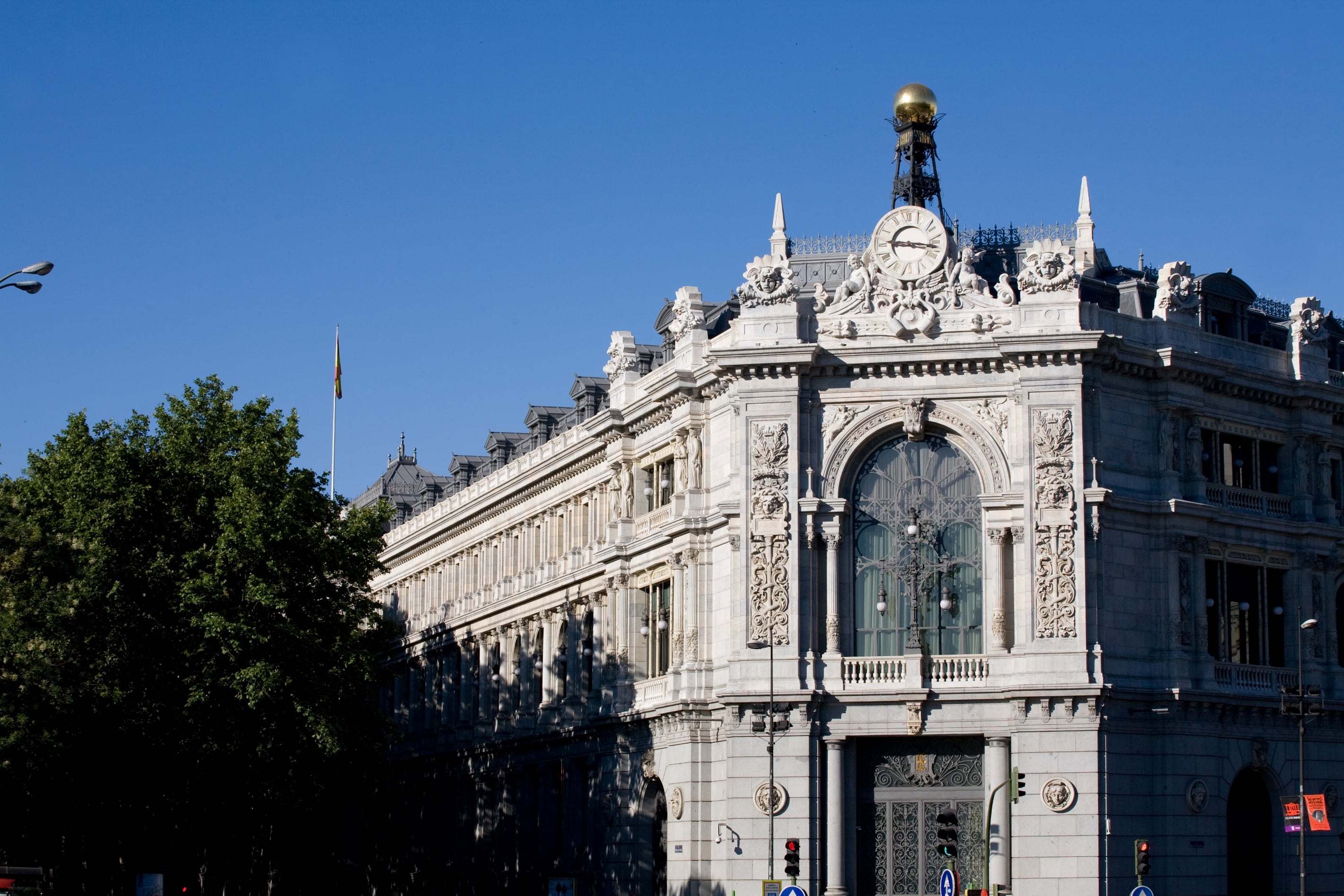 Imagen de la sede central del Banco de España en Madrid.