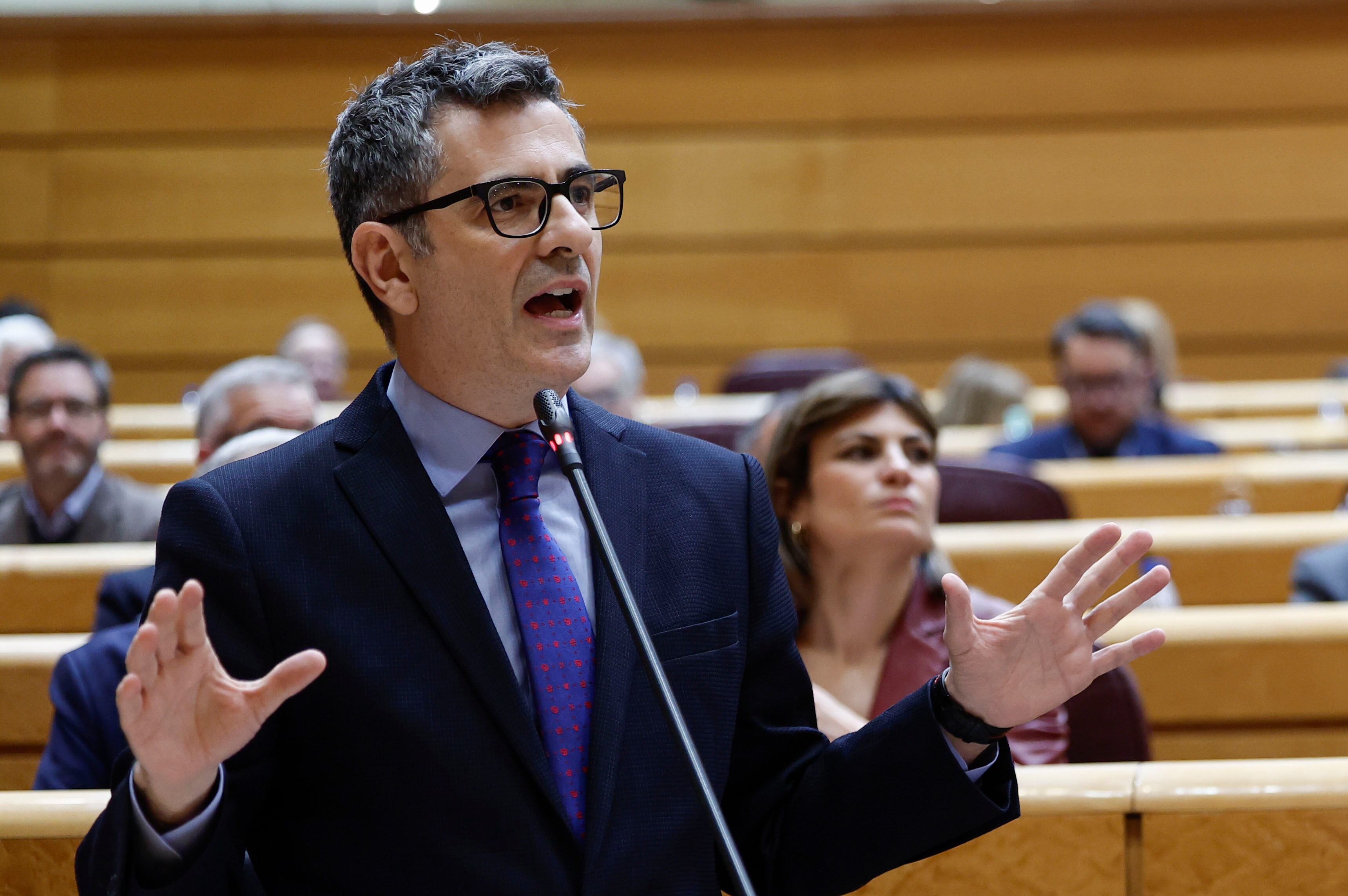 El ministro de la Presidencia, Justicia y Relaciones con las Cortes, Félix Bolaños. EFE/ Sergio Pérez