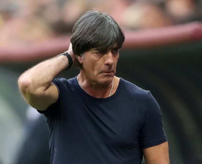 Joachim Löw durante el partido contra México. 