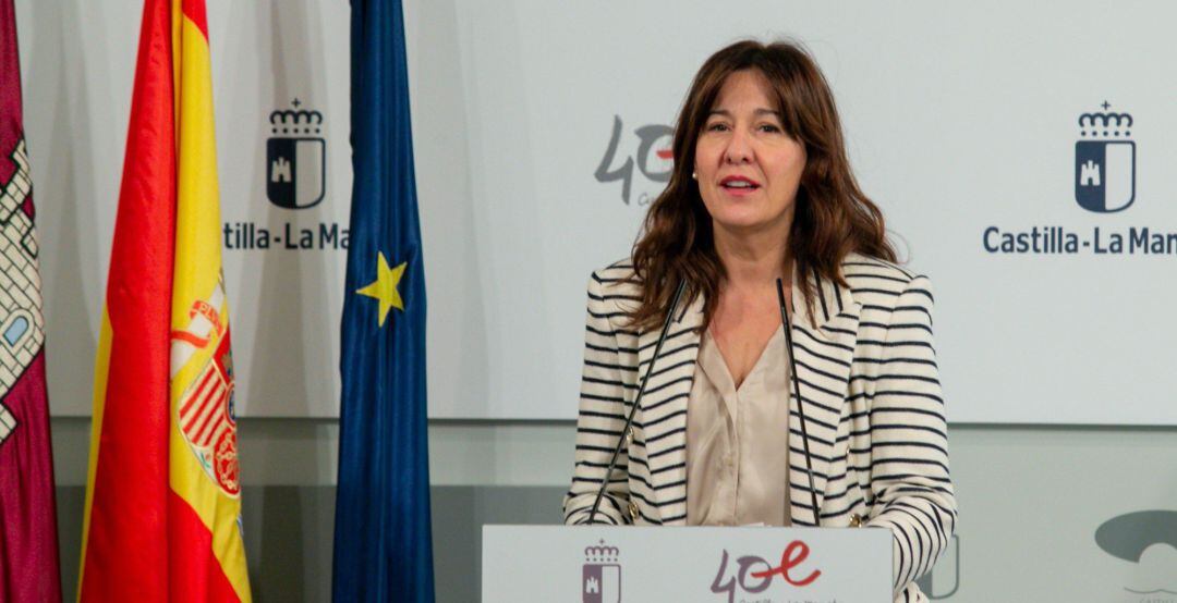 La portavoz del Gobierno regional, Blanca Fernández. 