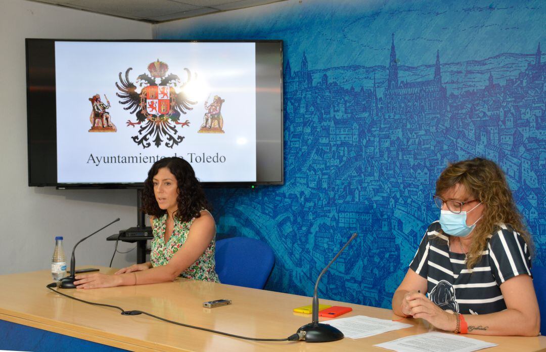 Ana Abellán y Noelia de la Cruz durante la rueda de prensa