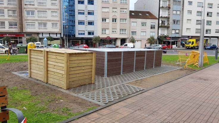 Composteiros vigilados por cámaras