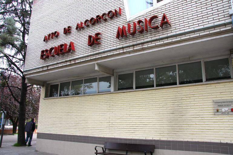 Fachada de la escuela de música de Alcorcón