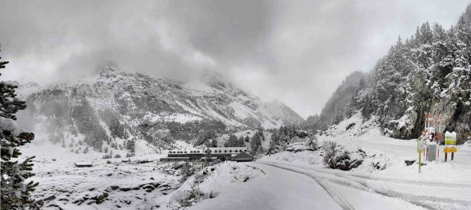 Por encima de los 1600 metros se han registrado durante la pasada noche precipitaciones de nieve