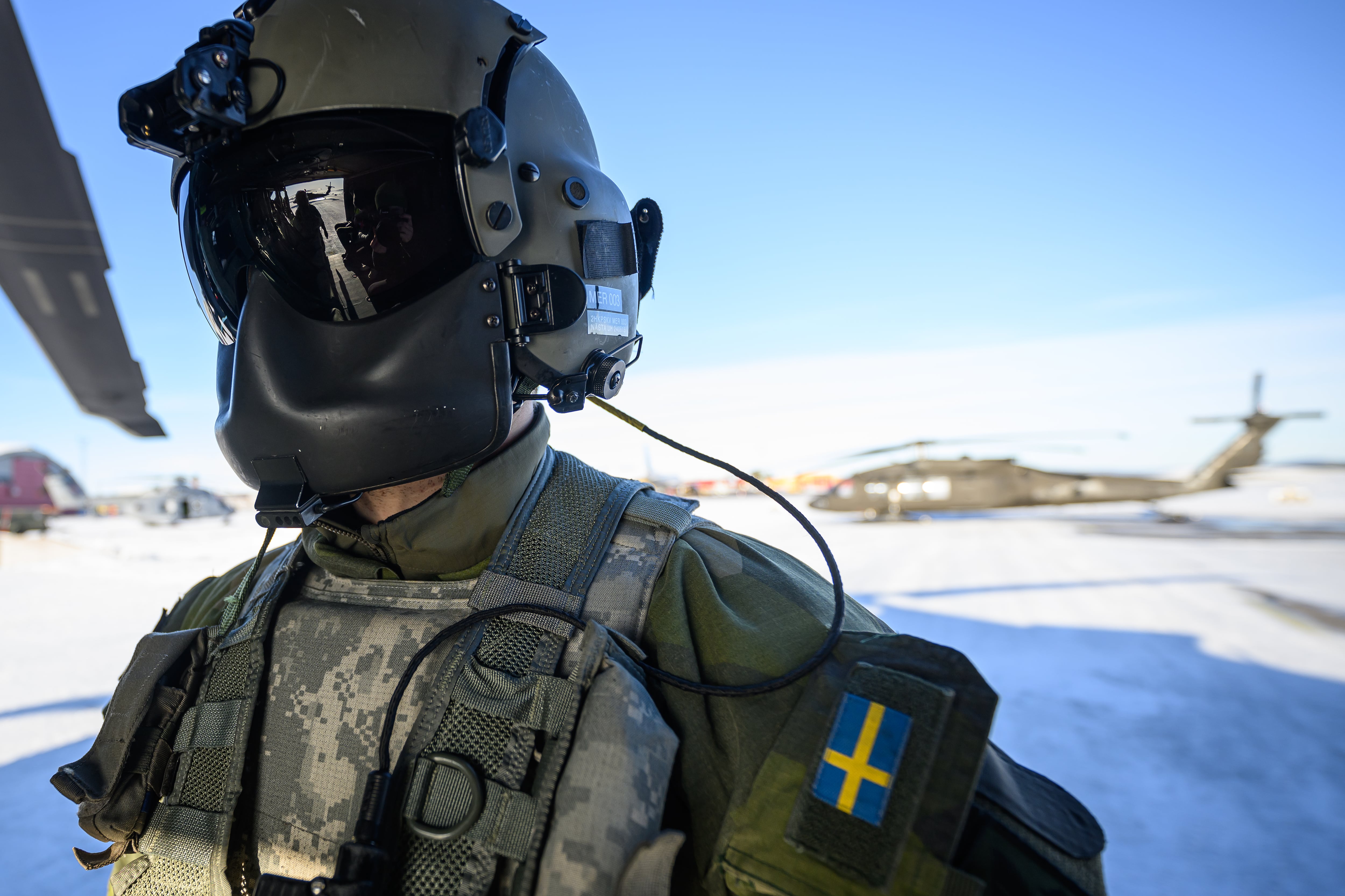 Un piloto del ejército sueco durante unos ejercicios militares realizados el pasado año en los espacios aéreos de los países escandinavos