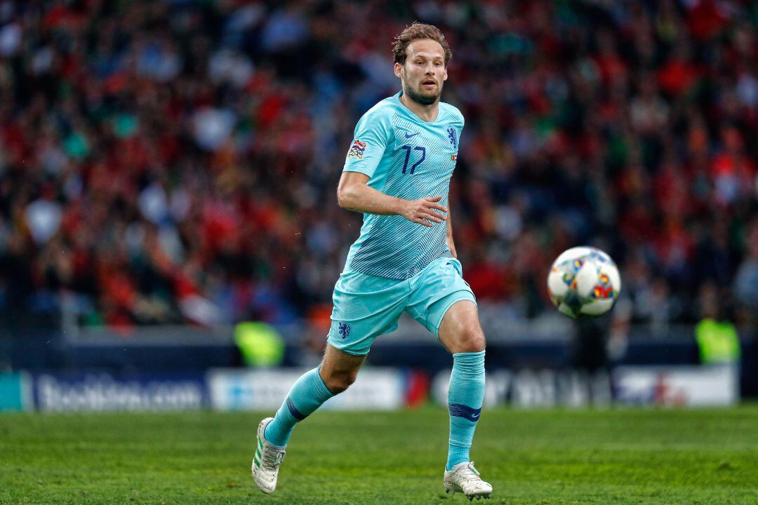 Daley Blind, en una imagen con Holanda en el partido frente a Portugal en la Liga de las Naciones de la UEFA.