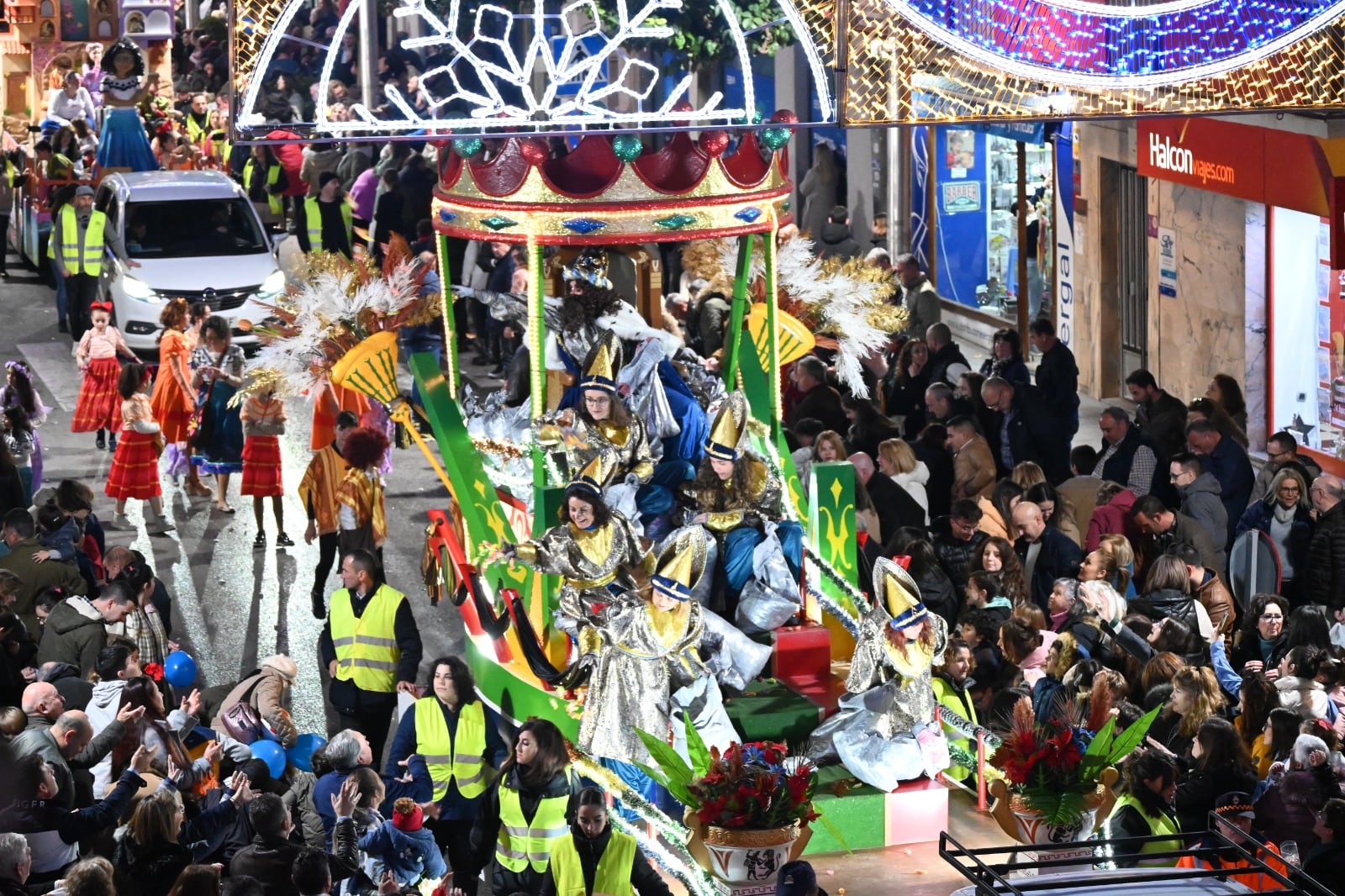 Momento de la cabalgata de los Reyes Magos 2023