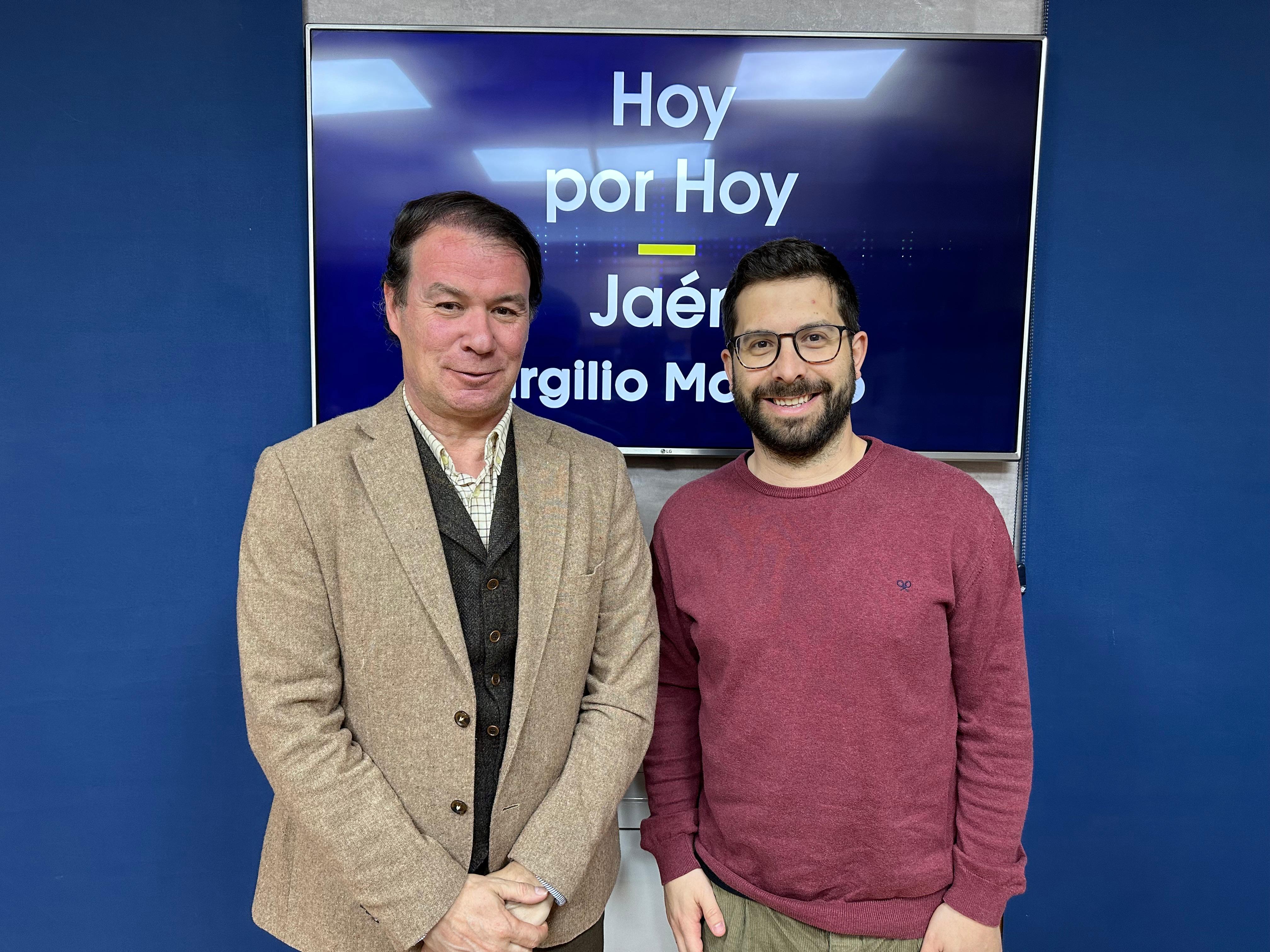 El portavoz de Jaén Merece Más, Manuel Carlos Vallejo, en los estudios de Radio Jaén.