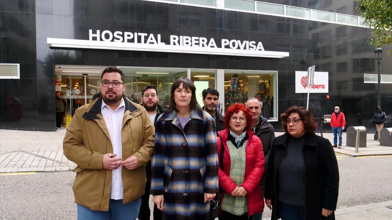 Ana Pontón, portavoz nacional del BNG, en Ribera Povisa (Vigo)